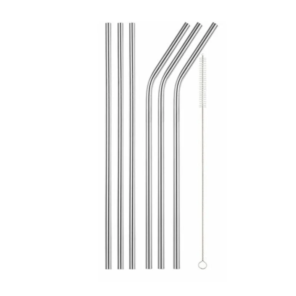 Металлическая соломинка многоразовые из нержавеющей стали соломинки для питья
