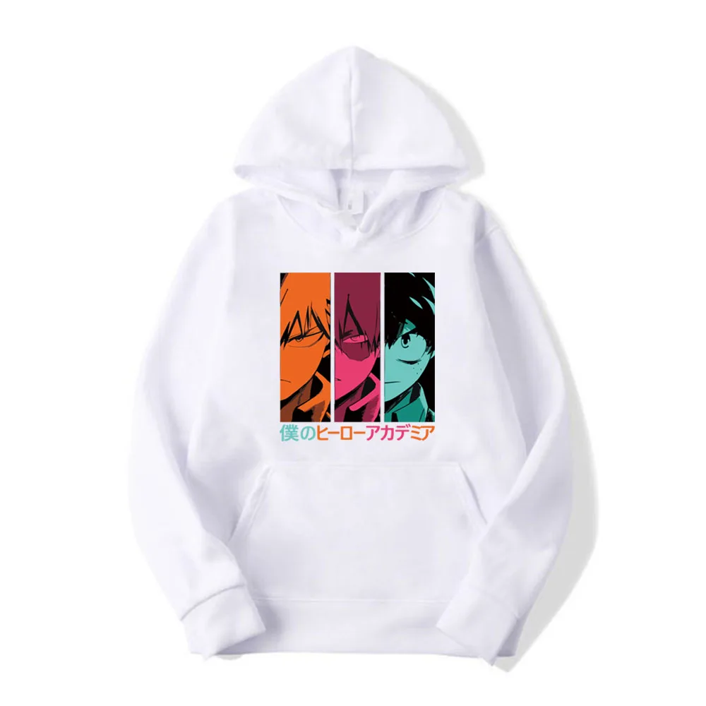 

Толстовка с капюшоном для мужчин и женщин, повседневный Свитшот оверсайз с принтом моя геройская академия, свободная толстовка с мультяшны...