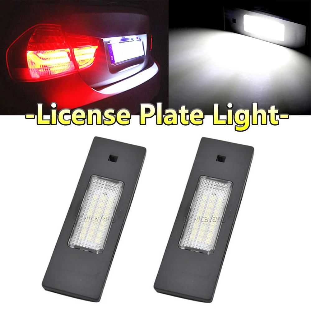 

1Pair Car Led Number License Plate Light For BMW Mini Cooper S Clubman R55 LCI Countryman R60 F60 Paceman R61 Canbus Error Free