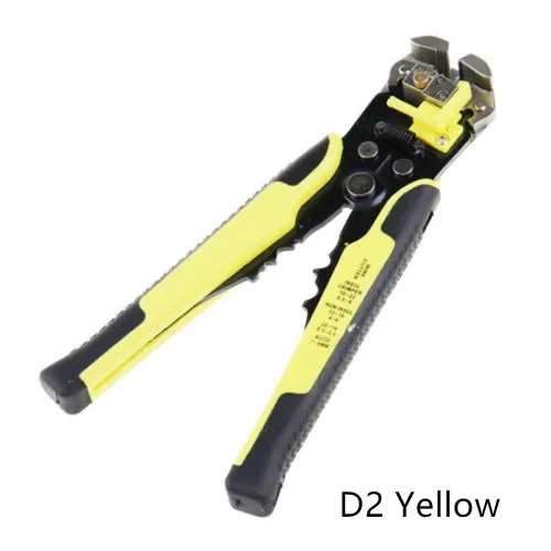 Pliers-HS-D2-Yellow HS-D1 5-в-1 автоматический инструмент для зачистки проводов кабеля резак Мультитул провод зачистки инструменты Клещи для обжима кабеля щипцы 0,2-6.0mm ² HS-D2 - Цвет: Pliers-HS-D2-Yellow
