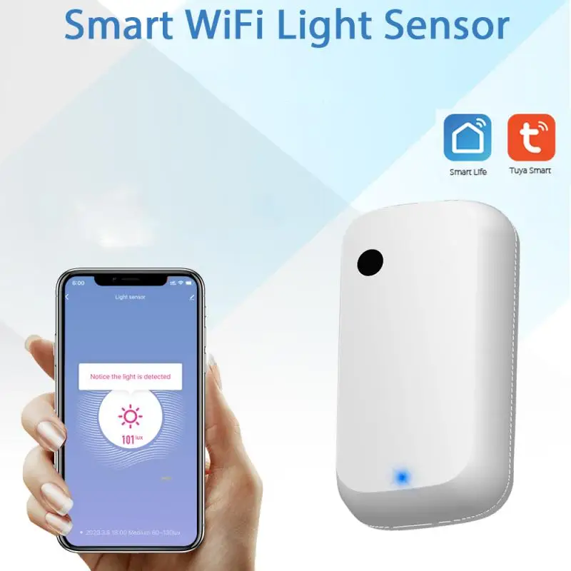 

Tuya Wifi Light Sensor Switch Smart Home Smart Illuminance Linkage Control Sensor Brightness Detector With Alexa Google Home