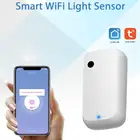 Датчик освещенности Tuya, Wi-Fi, датчик освещенности для умного дома