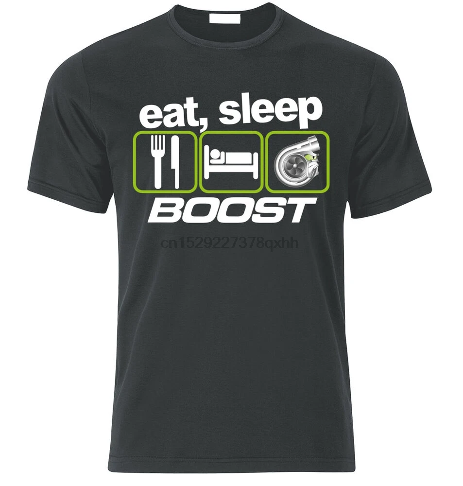 EAT SLEEP BOOST футболка EVO WRX STI VAG Turbo Drift Racing Fan размер S-XXL | Мужская одежда