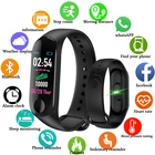 Мужские и женские Смарт-часы для фитнеса, Bluetooth браслет, мужской цифровой спортивный браслет, пульсометр, кровяное давление, шагомер на Android iOS