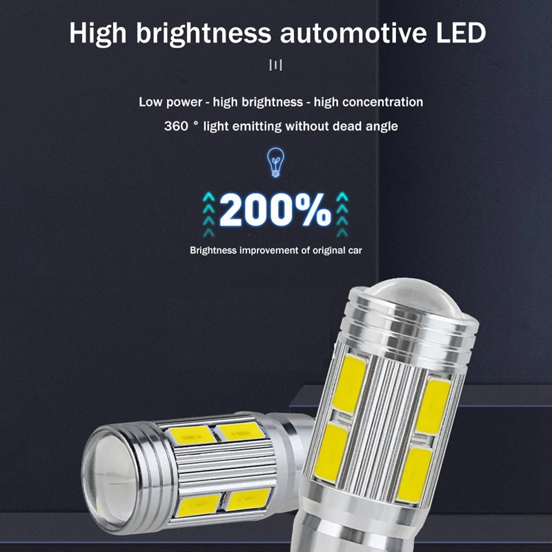 10 шт. Автомобильные светодиодные лампы W5W T10 12 в 6000K 5630 SMD | Автомобили и мотоциклы