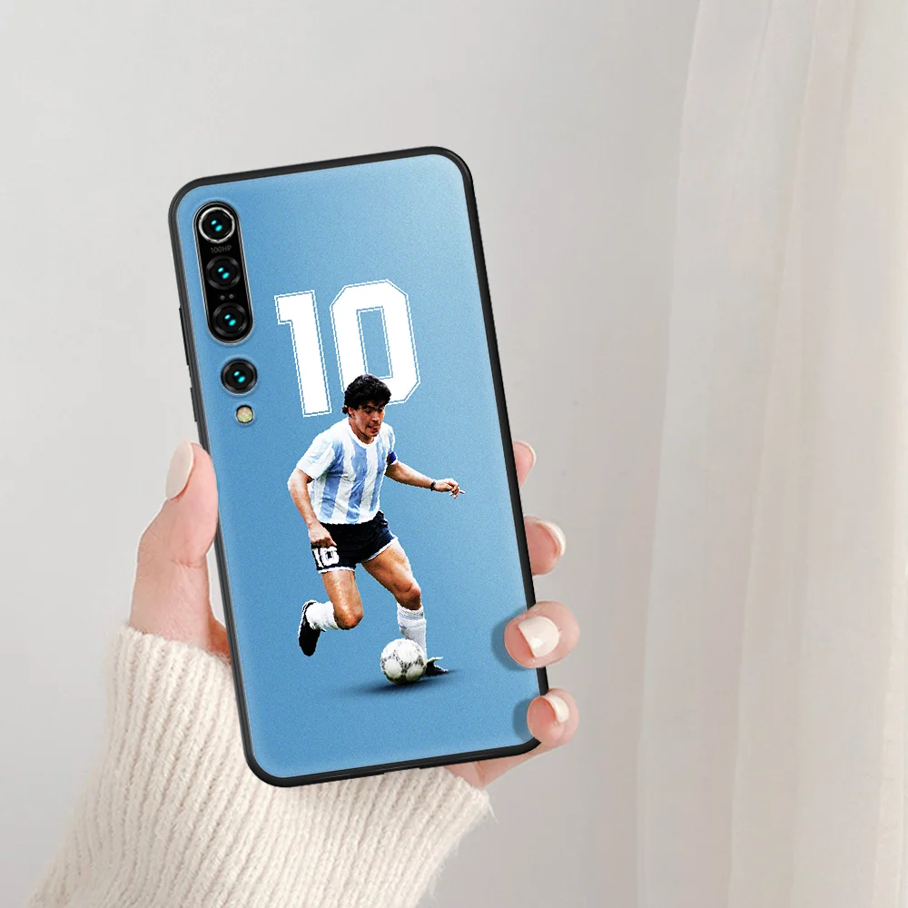

Diego Maradona Soccer Football 10 Phone Case For Xiaomi Mi Note 10 A3 9 MAX 3 A2 8 9 Lite Pro Ultra black Funda 3D Waterproof