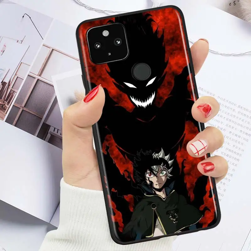 

Anime Asta Black Clover Shockproof Cover for Google Pixel 5 5A 4 4A XL 5G Black Phone Case Shell Soft Fundas Coque Capa