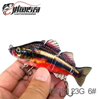 10cm23g isca artificial 4 segment multi jointed section sea fishing bait crankbait sinking wobblers swimbait fishing lure