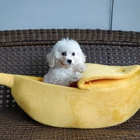 cute pet cat dog toys sofas bed banana shape cat nest dog mat basket kennel durable portable pet accessories dog cat sleeping