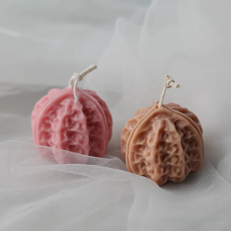 Грецкий орех в форме свечи прессформы искусственные Еда лампы ручная работа