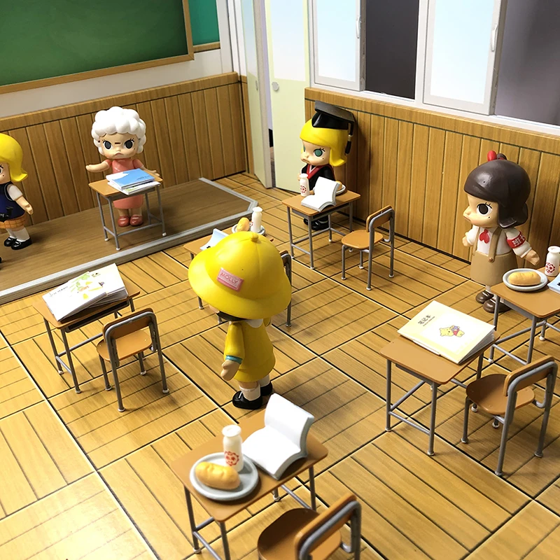 1 Набор стол и стул для кукольного домика миниатюрных классных классов детей