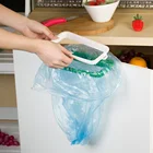 Портативный пластиковый подвесной мешок для мусора, кухонный стеллаж, крючок для мешков, кухонный Органайзер, подставка для сухой полки