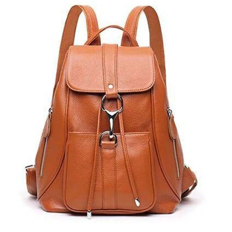 

Korean Backpack Women Leather Anti-Theft Rucksack Female Backpacks Women Designer Genuine Leather Travel Bag School Bag