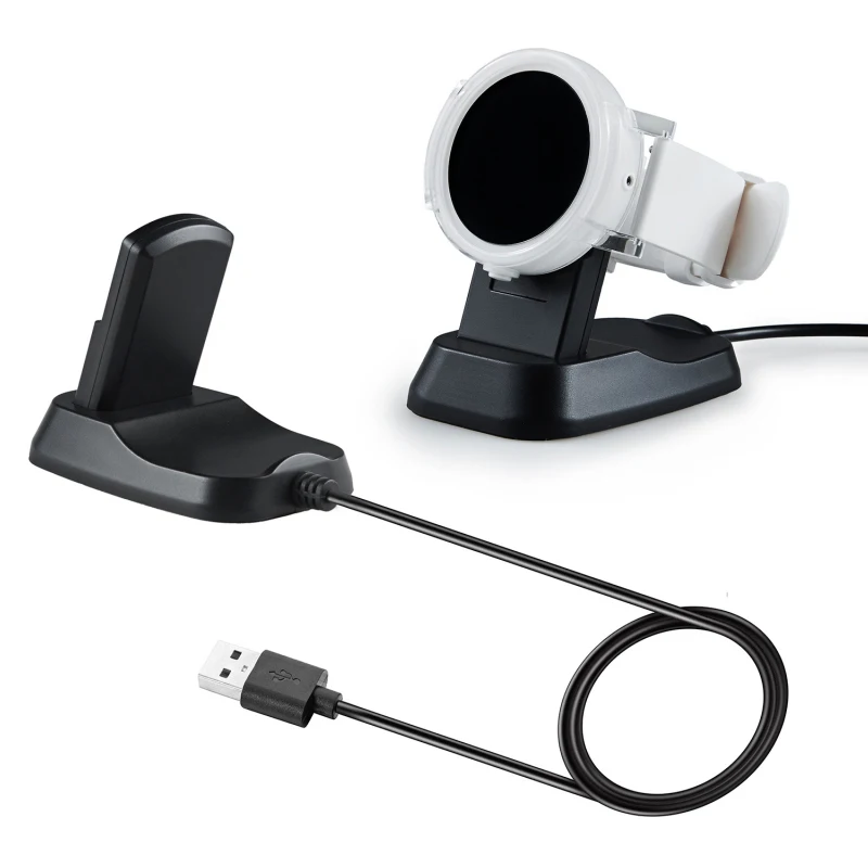 

Smart Charging Dock Black Durable Anti-slip Usb Portable For Ticwatch S / E Watch Charger Station Dock Pc And Abs Fast Charging