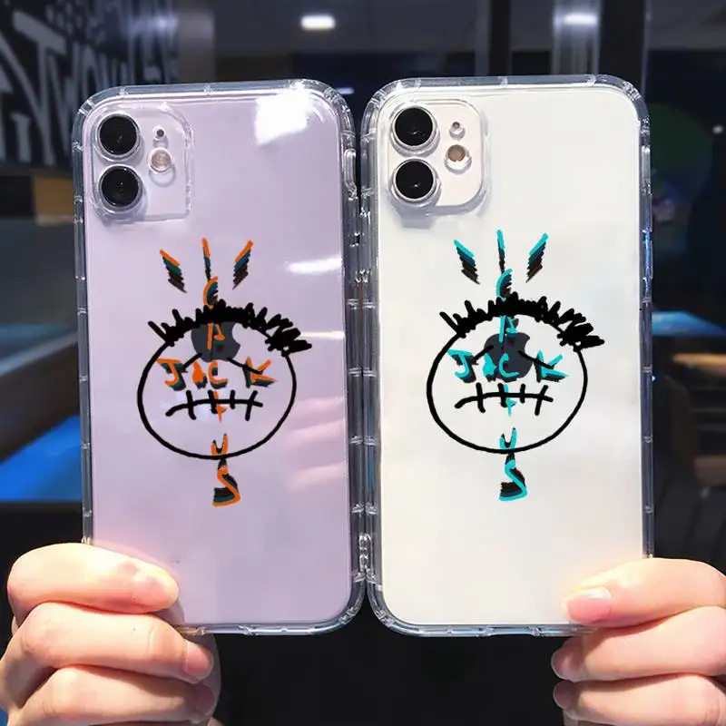 

cactus jack Phone Case For iphone 13 12 11 8 7 plus mini x xs xr pro max Transparent soft
