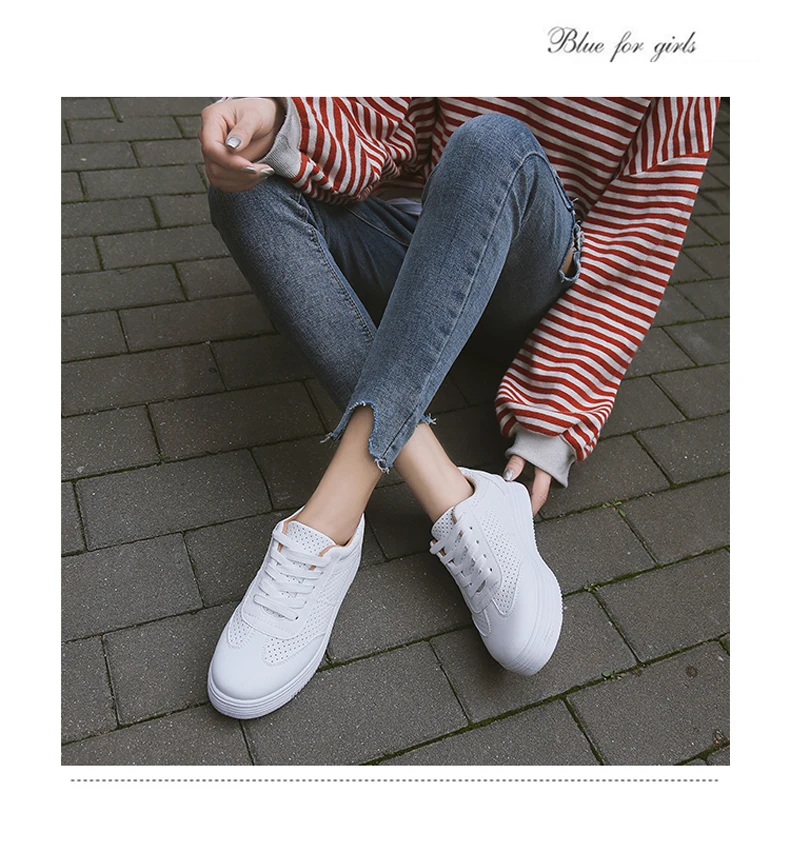 Sapato feminino; женская обувь для тенниса; Tenis Blancos; износостойкая резиновая обувь для бега; женская кожаная обувь на плоской подошве; женская спортивная обувь; 7