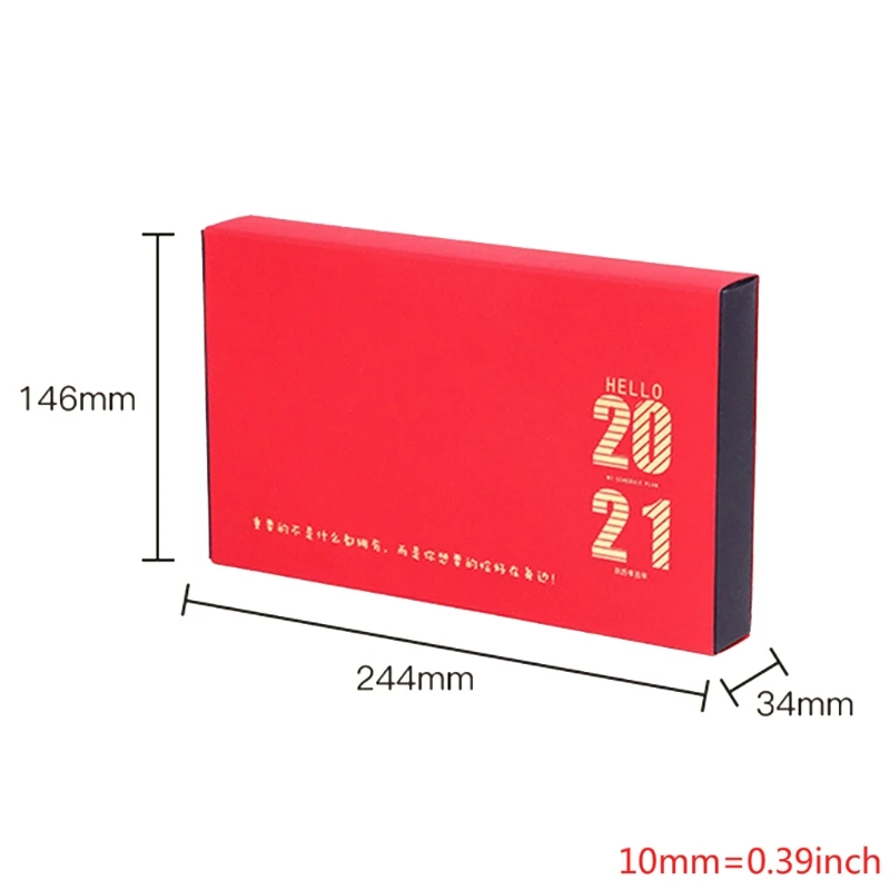 2021 китайский новый год 3D настольный календарь гравировка ремесла ручка для