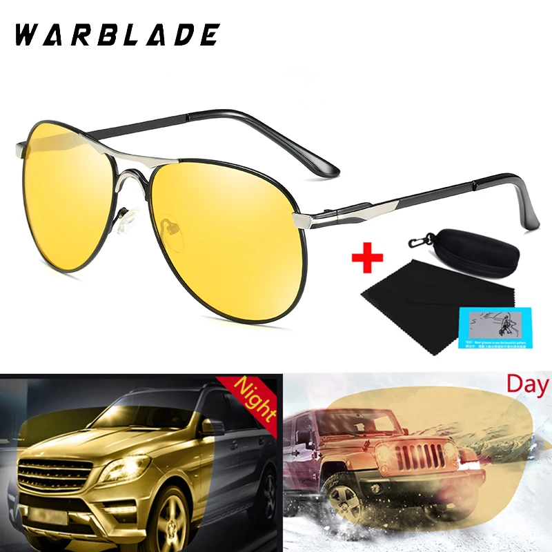 Солнцезащитные очки-авиаторы WarBLade с ночным видением для мужчин и женщин