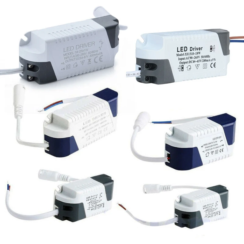 

LED Driver 3Wâ€”24W LED Power Supply Unit AC85-265V Constant Current 240mA Transformers For LED Lights DIY Panel Lamp Driver DC