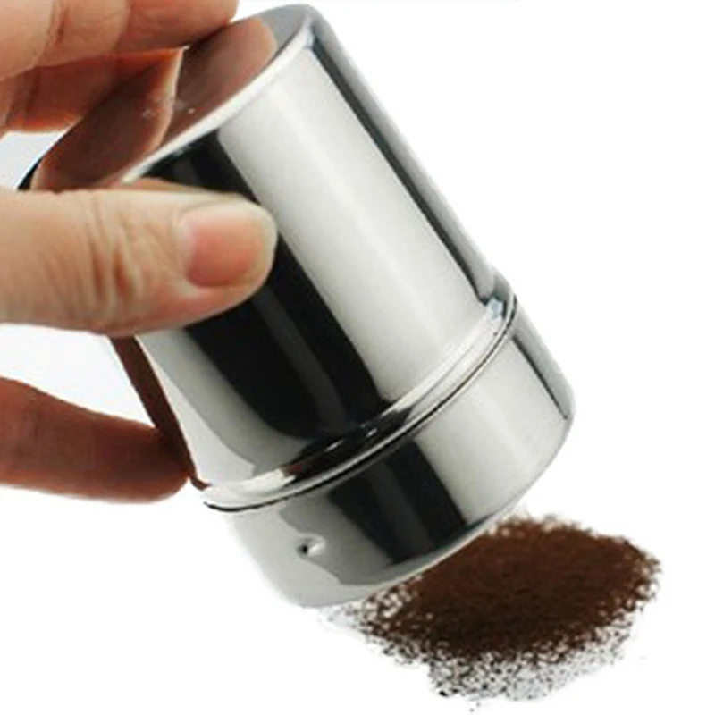 

Stainless Steel Chocolate Shaker Cocoa Flour Icing Sugar Powder Coffee Sifter with Lid Shaker Cooking Tool Coffee Accessories