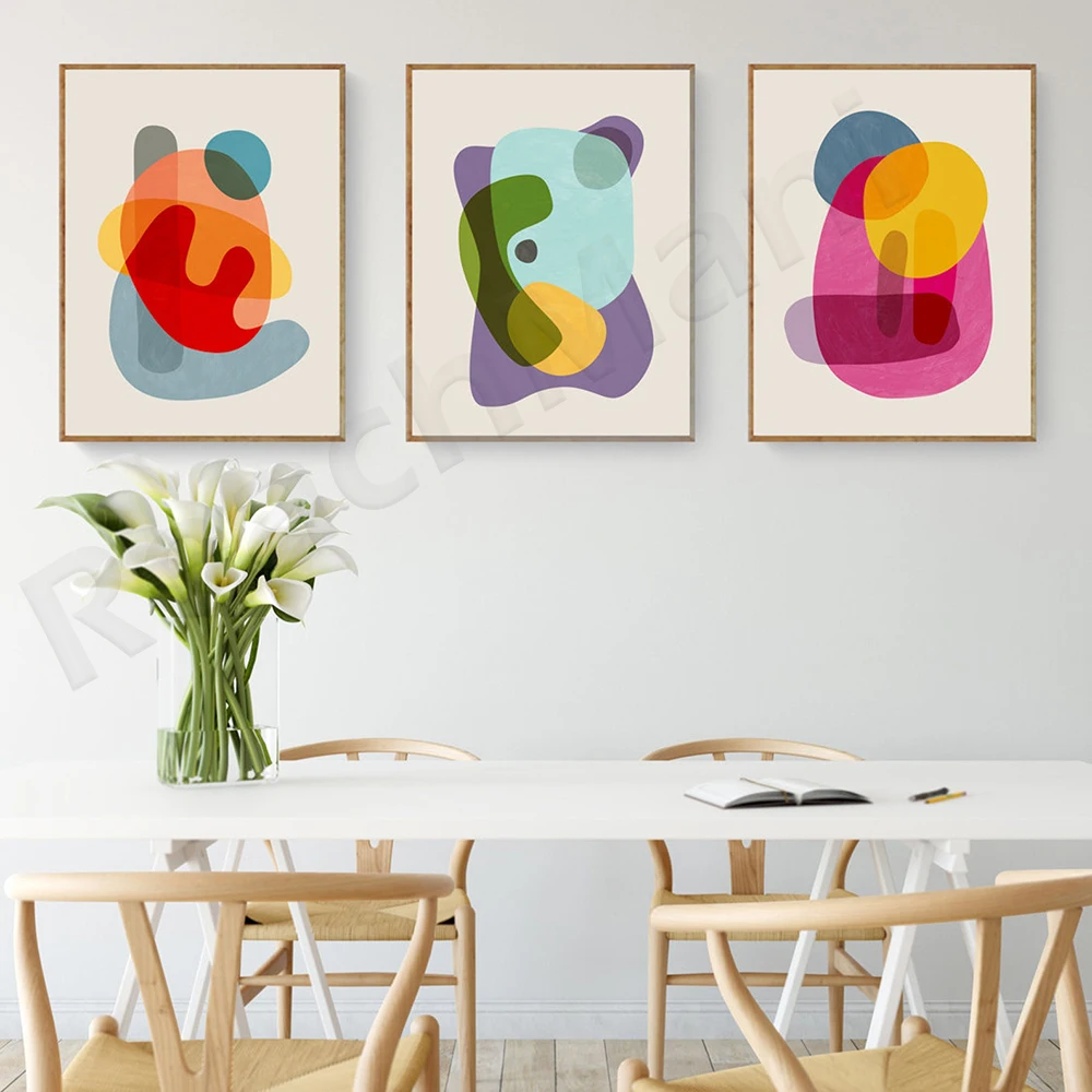 

Vibrant Colors Colorful Wall Art, Nursery Prints, Colorful Bright Print Set, Cheerful Nursery Wall Art
