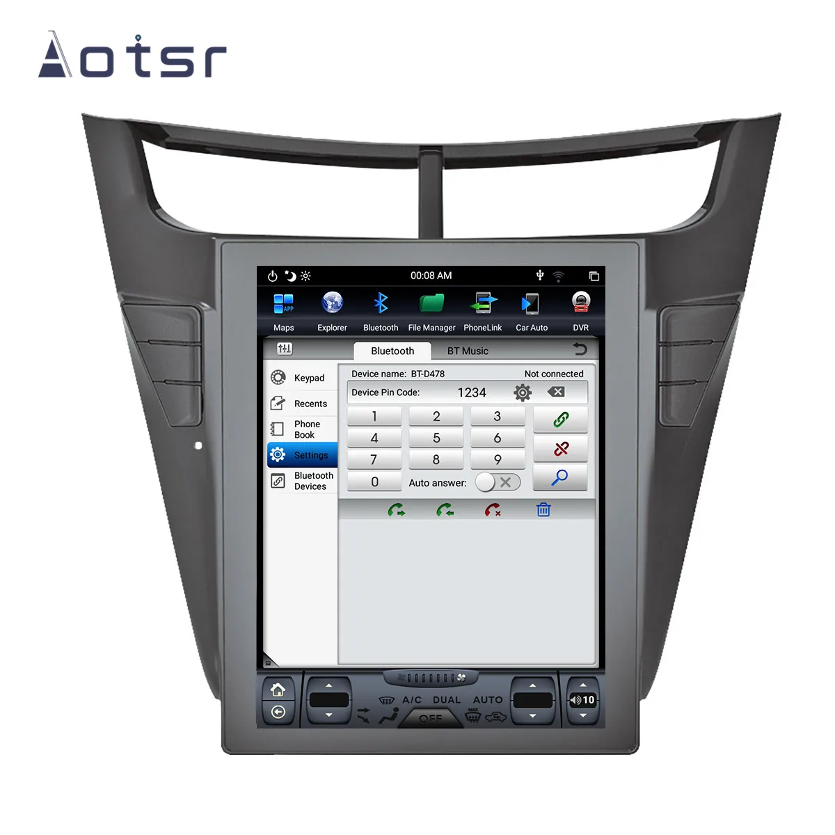 AOTSR WIFI Android 8.1 Tesla style DSP HD AUDIO Car GPS Navigation For Chevrolet sonic sail+ Multimedia Player Radio