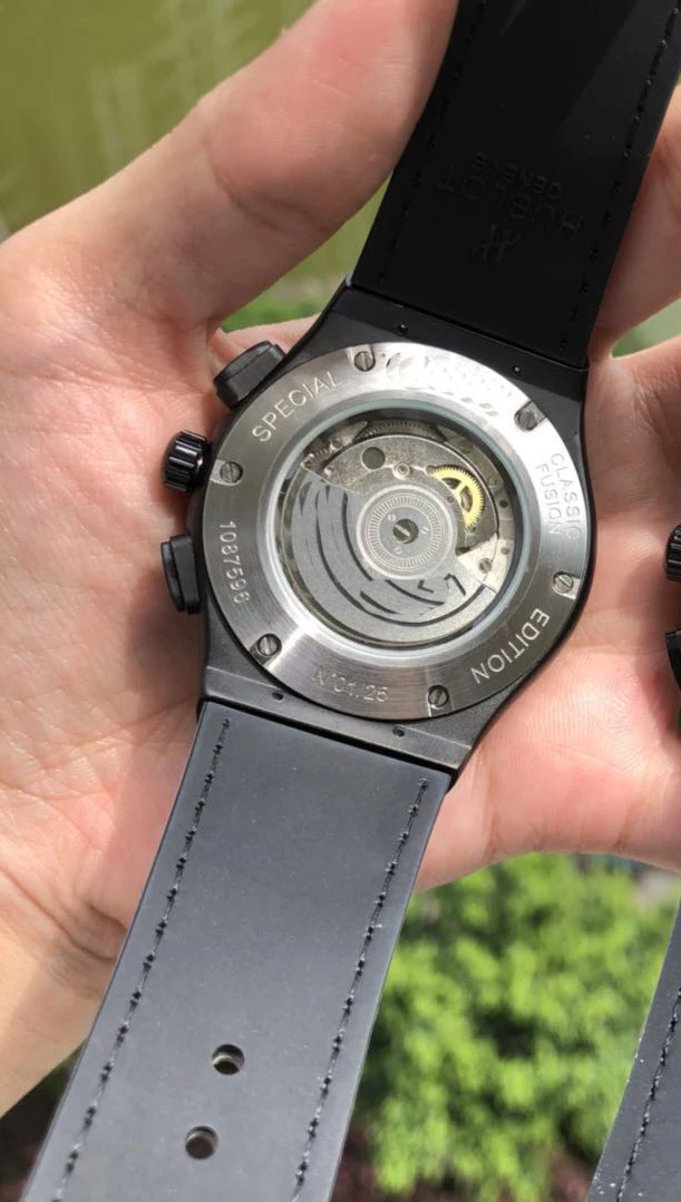

Luxury Brand New Men Watch Automatic Mechanical Stainless Steel Watch Glass Back Brown Leather Rubber Rose Gold Grey Blue Black