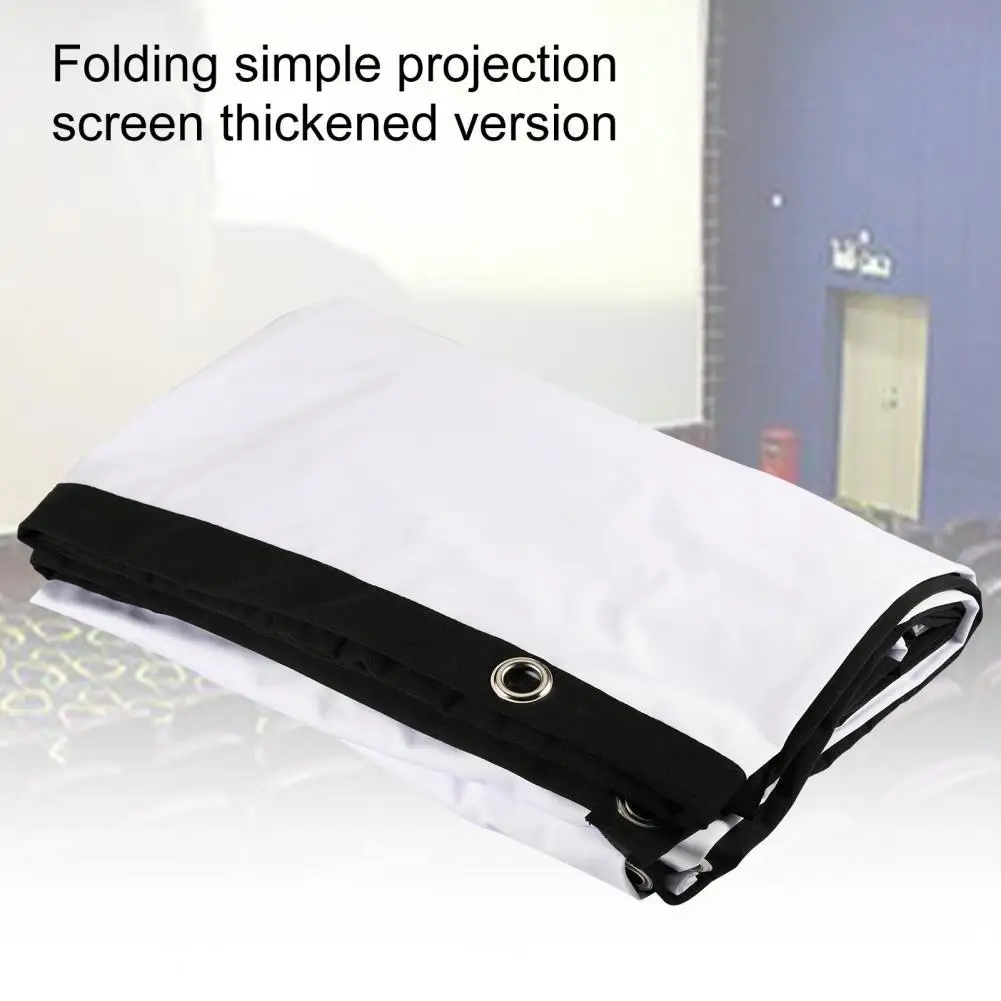

Anti-crease Portable 120 Inch Thick Foldable Projector Curtain for Travel