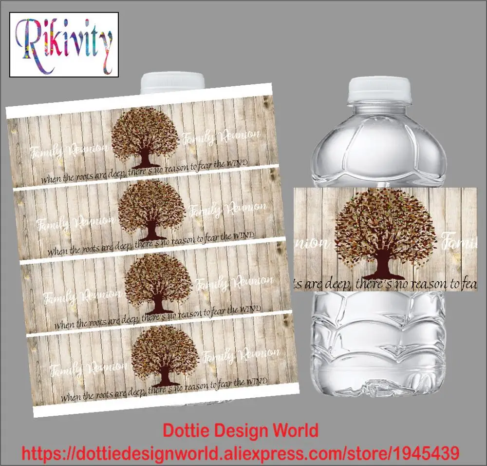 Персонализированные этикетки Rikivity для вина пива бутылки с водой семейного