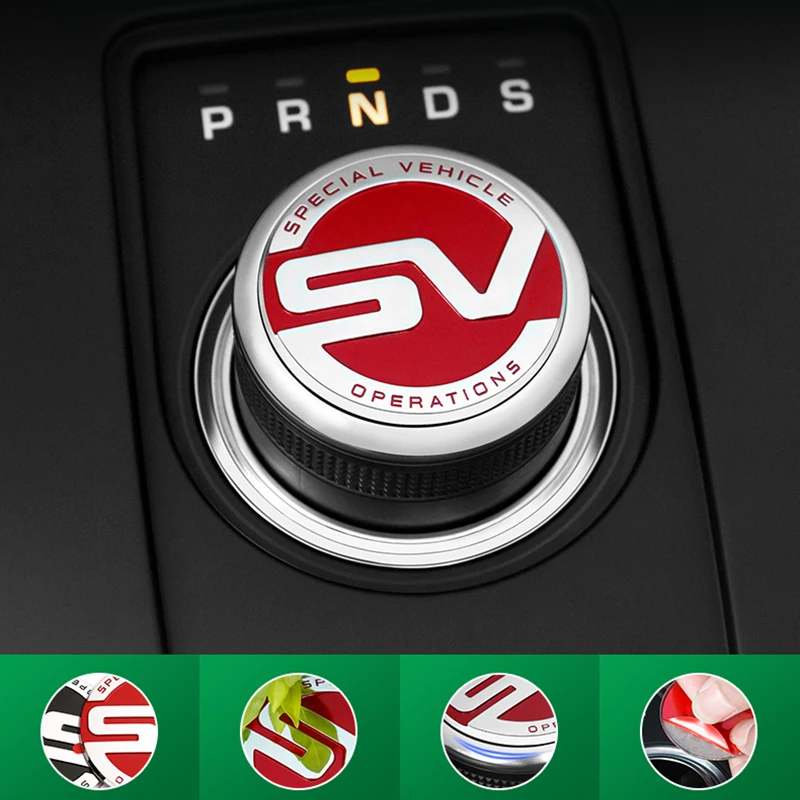 Декоративные наклейки DISCOVERY VELAR EVOQUE Ручка рычага переключения передач приборная