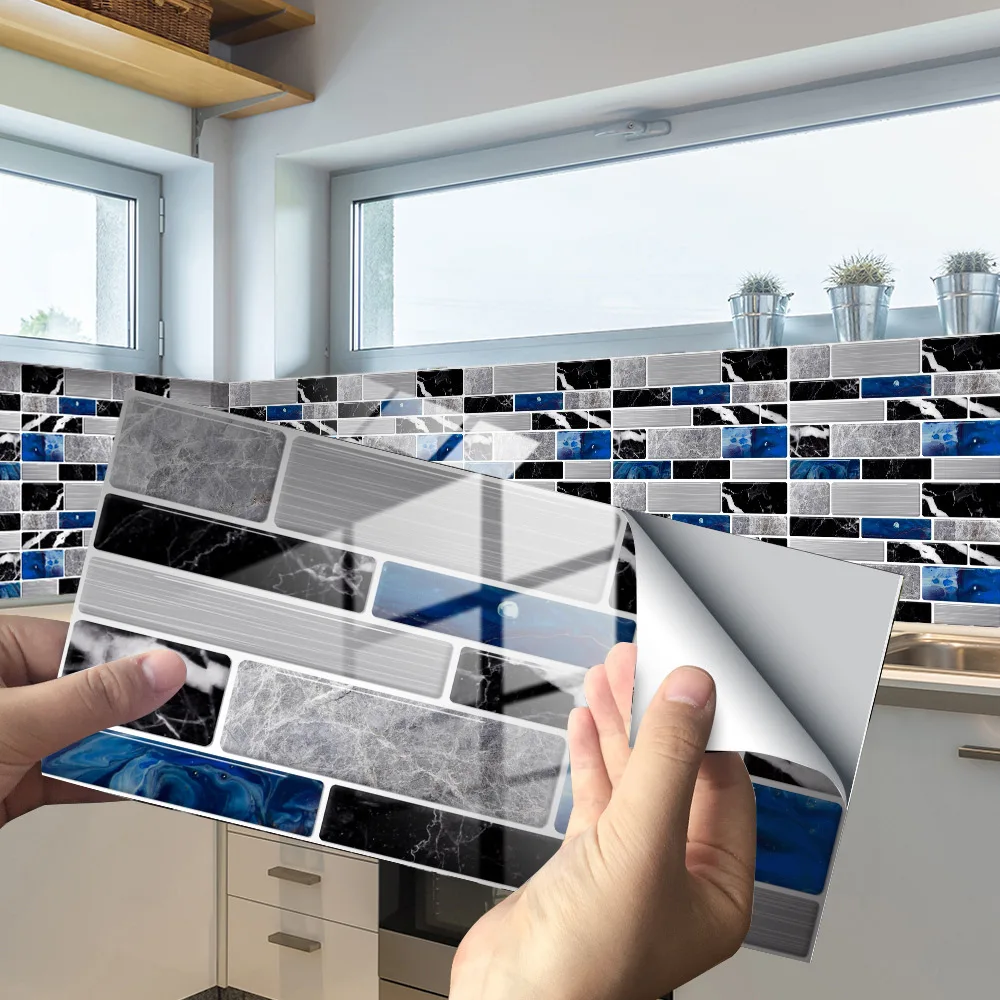 20x10cm marble printed wall sticker lightweight for floors home kitchen walls living room decoration sticker free global shipping