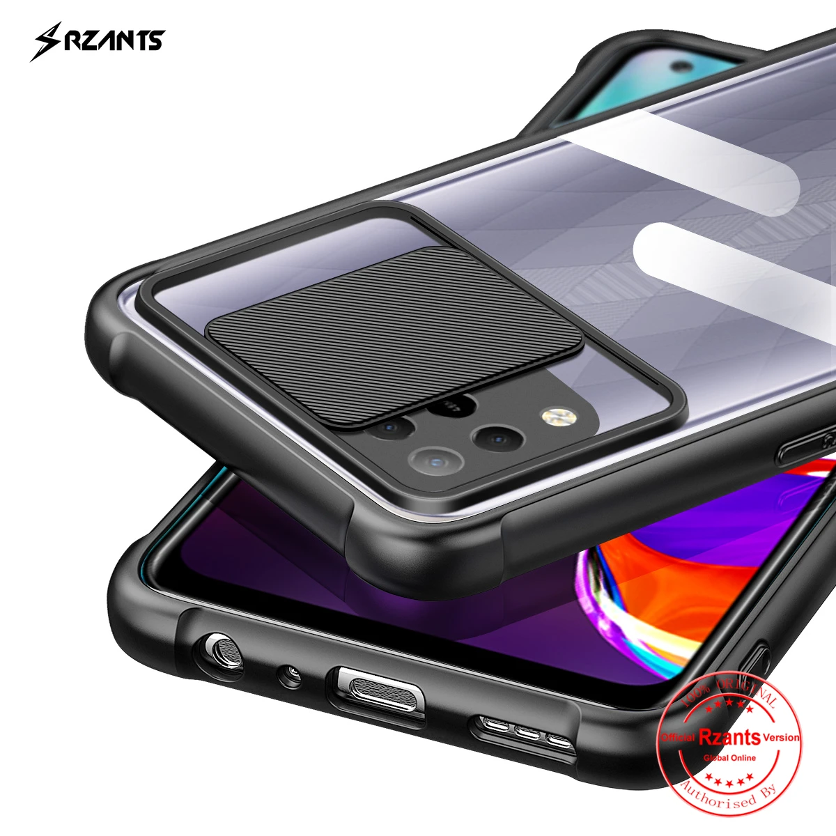 

Rzants For Infinix Hot 10S Infinix Hot 10T Case Soft [Lens Protection] Air Bag Conor Clear Cover Casing