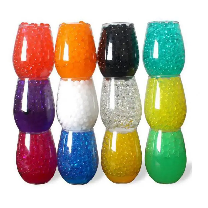 100 шт. прозрачные/синие/фиолетовые гидрогелевые шарики мечты мягкий Хрустальный