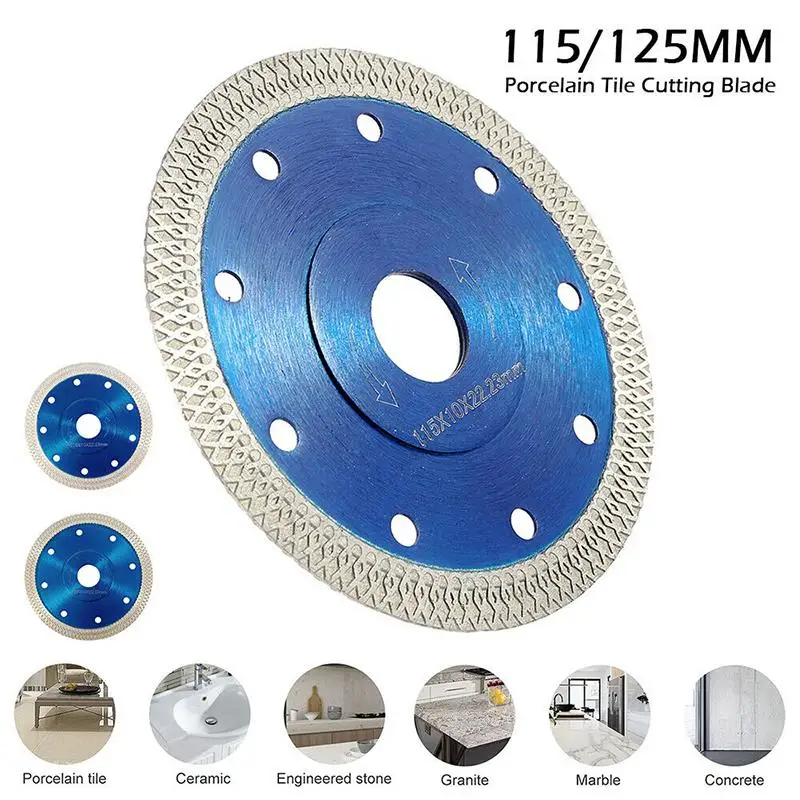 

Turbo Diamond Saw Blade Disc Porcelain Tile Ceramic Granite Marble Cutting Blades For Angle Grinder Diamond Saw Blade 115mm