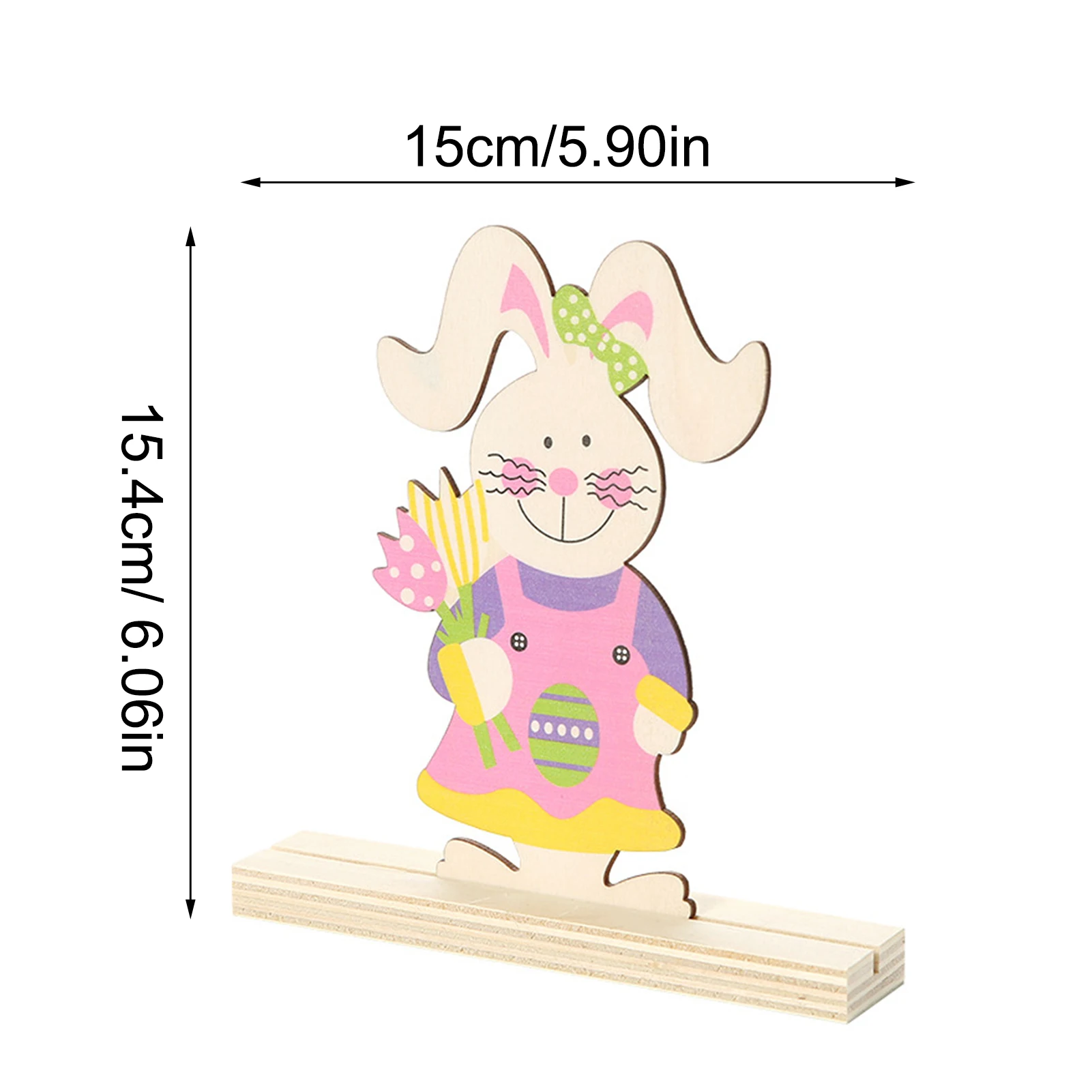 

Easter Decoration Wooden Rabbit Bunny Hanging Sign For Home Decor Easter Party Supplies Wood Crafts Table Ornament Kids Gifts