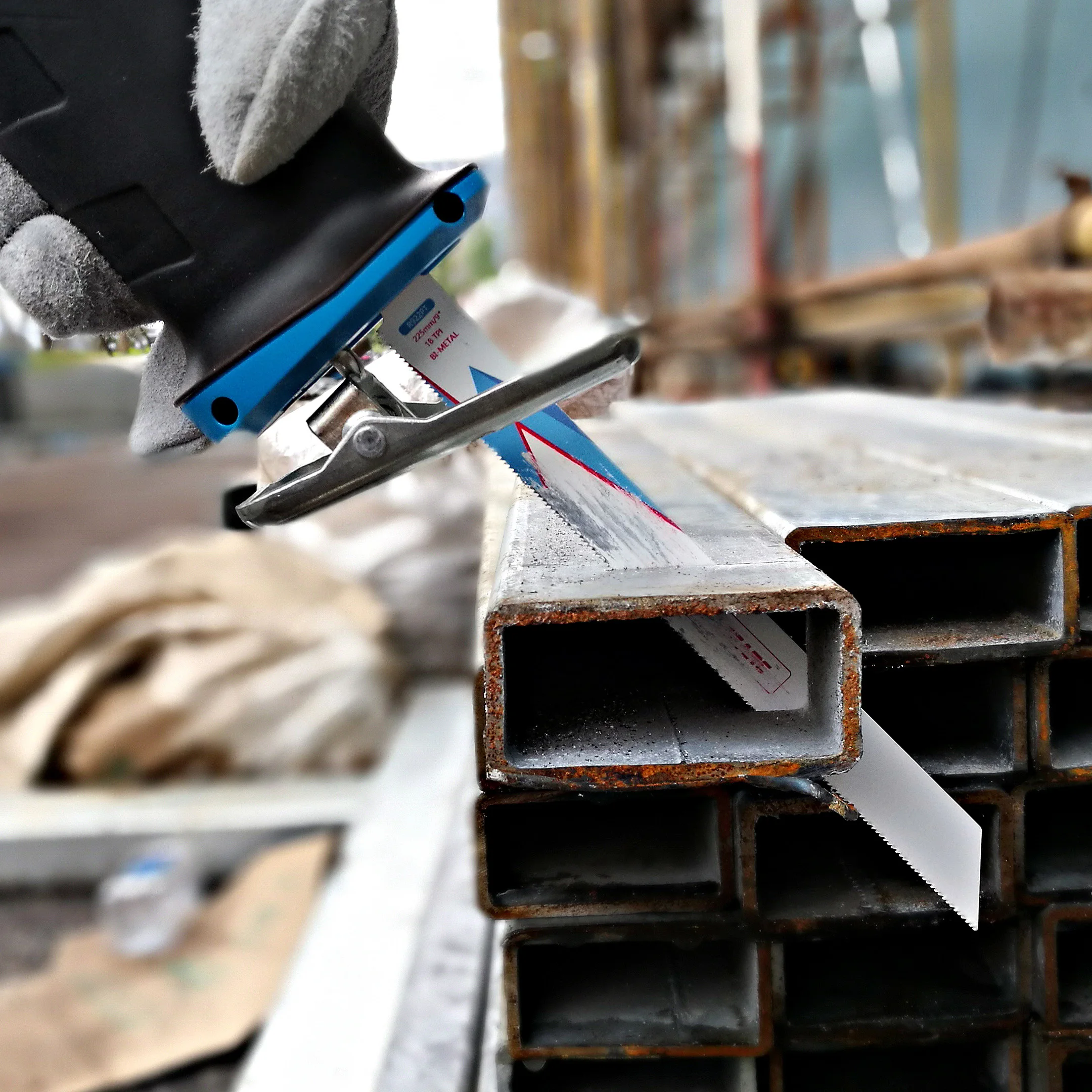 Набор лезвий для сабельной пилы EZARC комплект из 10 дисков работ по дереву и металлу