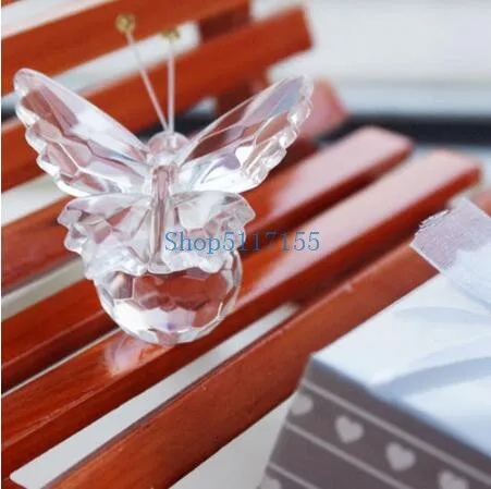 

Crystal Collection Precious Butterfly Souvenir Wedding Party Favors For Guest DHL Fedex Free Shipping