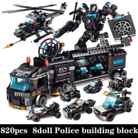 police building creative multi style changed blocks boys truck blocks vehicle aircraft bricks educational toys for children