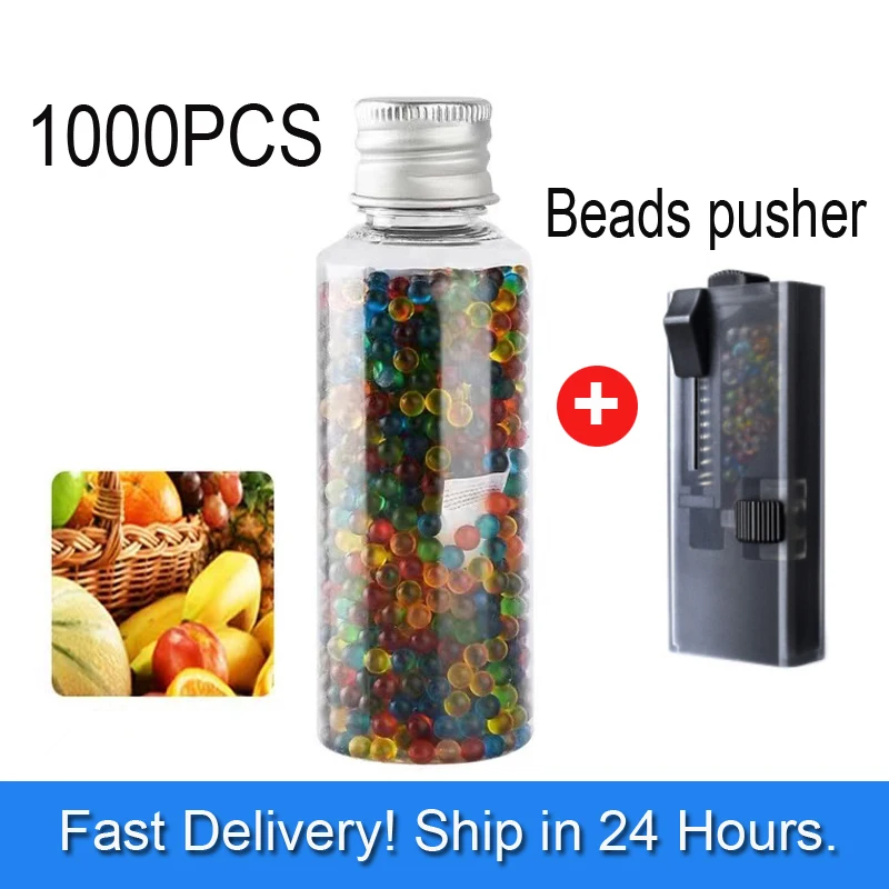 

1000pcs black ice Menthol Fruit Flavour Capsule ball filter Holder Strong Mint Cigarette Pops Beads Pusher Smoking Accessories