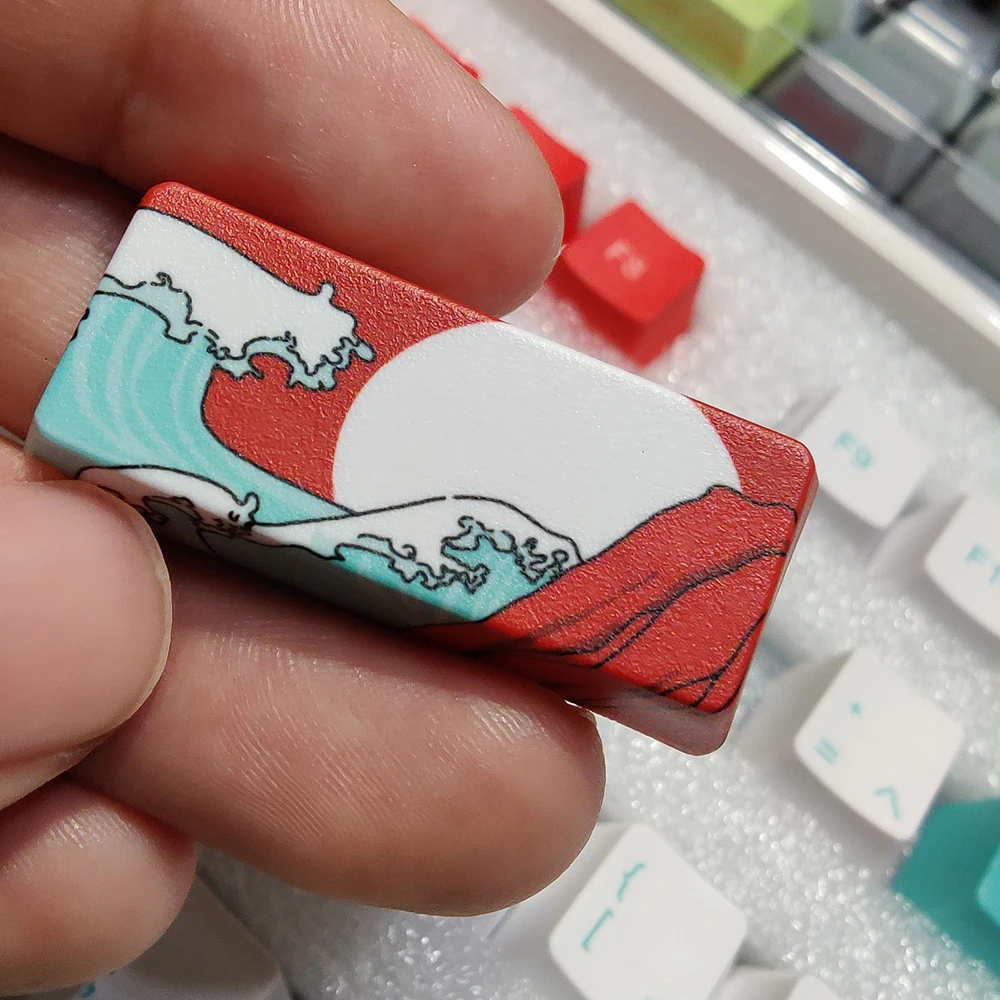 Японский стиль коралловый морской дизайн синие белые красные клавиши для