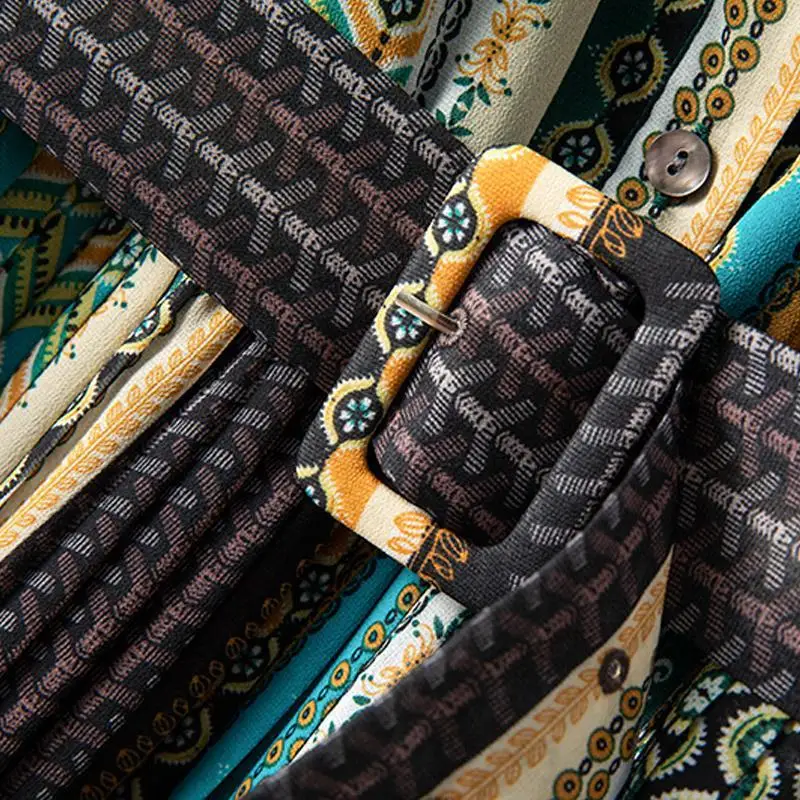 

2021 spring and summer new women's large floral dress with overcoat and slim waist pleated skirt