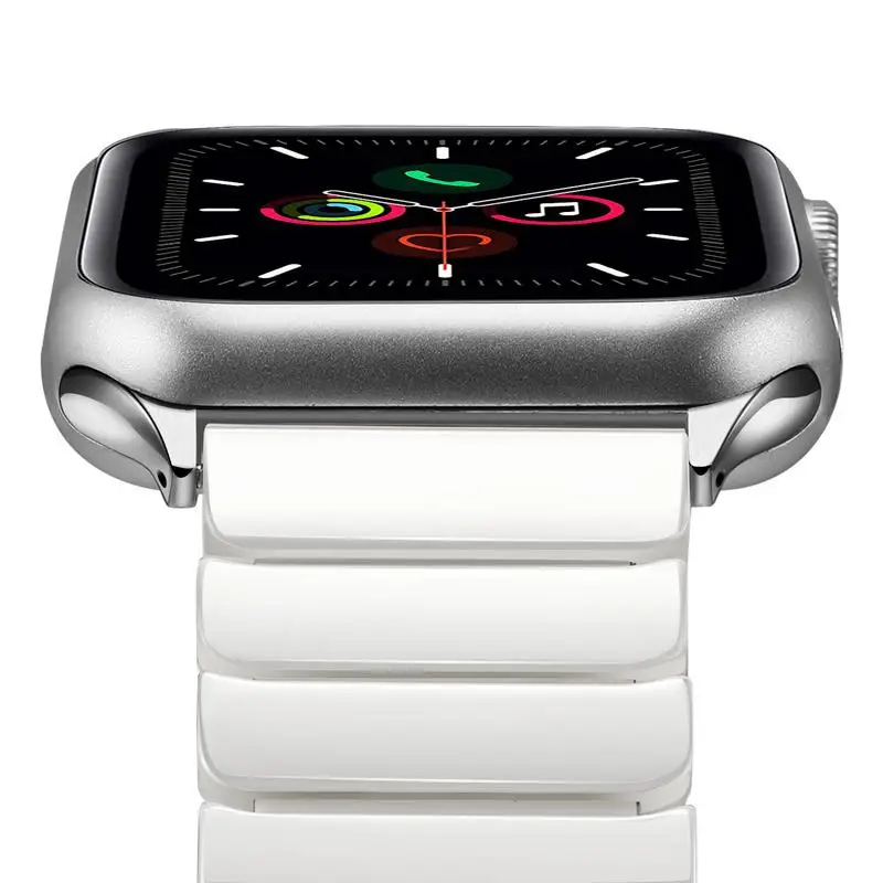 Керамический ремешок для часов iWatch Apple Watch 44 мм 42 мм 40 мм 38 мм серия 5 4 3 2 1 для женщин и мужчин ремешок с застежкой Butterlfy