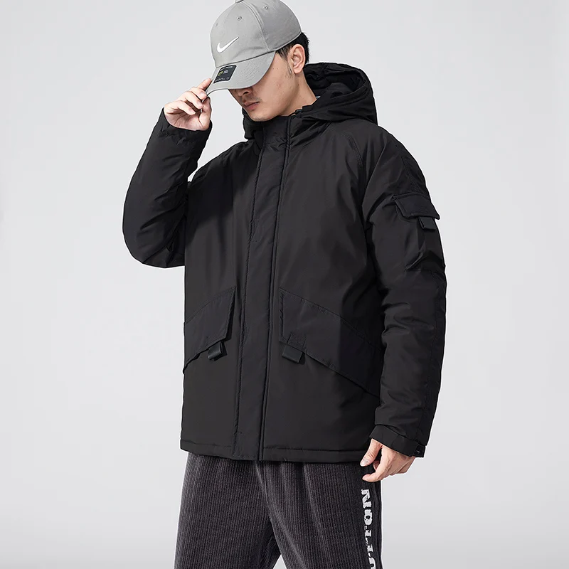 

New Fashion Men'S Thickened Warm Coat Youth Student Korean Versatile Bread Suit High School Student Trend Cotton Padded Jacket