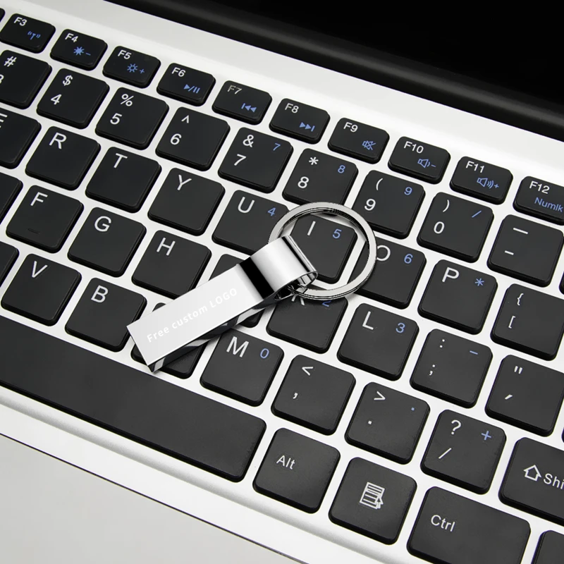 usb флеш-накопитель, 64 ГБ, металлический USB 3,0, серебристая флешка, 4 ГБ, 8 ГБ, 16 ГБ, 32 ГБ, u-диск, флешка, 128 ГБ, флешка, ключ, бесплатный логотип на заказ