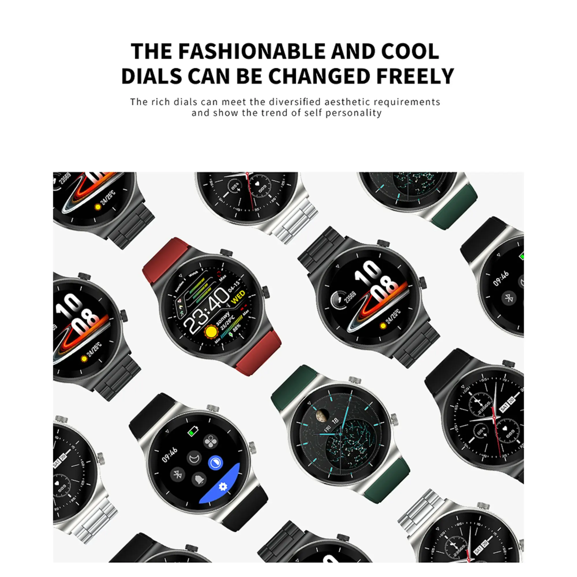 c12 smart watch men business steel strap heart rate monitor fitness sport watches ip68 waterproof smart clock for huawei gt2 pro free global shipping