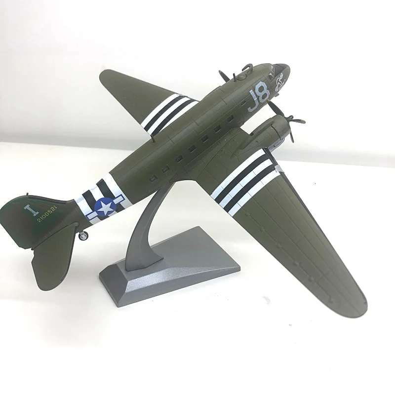 1/100 специальный литой металл Дуглас C-47 Второй мировой войны транспортный истребитель моделирование модель домашний дисплей коллекция игрушек для
