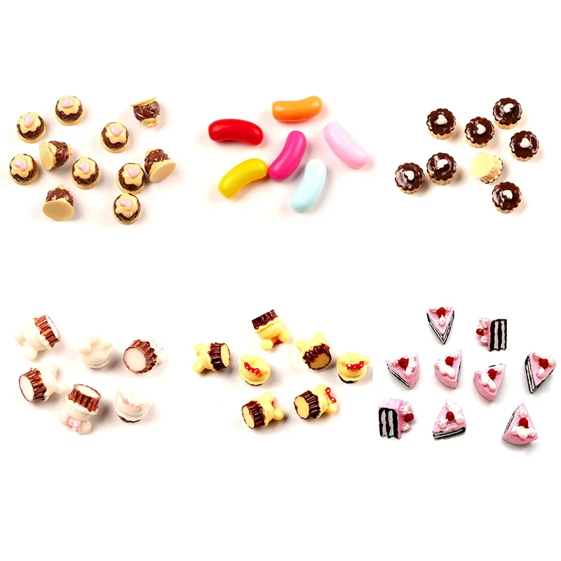LF 20 шт. смешанные кабошоны из каучука для мини-торта декоративные украшения