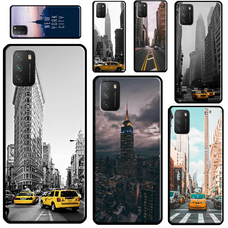 

Чехол NYC New York City для POCO X3 Pro X3 GT F1 F3 M3 M4 X4 Pro, чехол для Xiaomi Mi 11T 12 Pro Mi 11 Lite