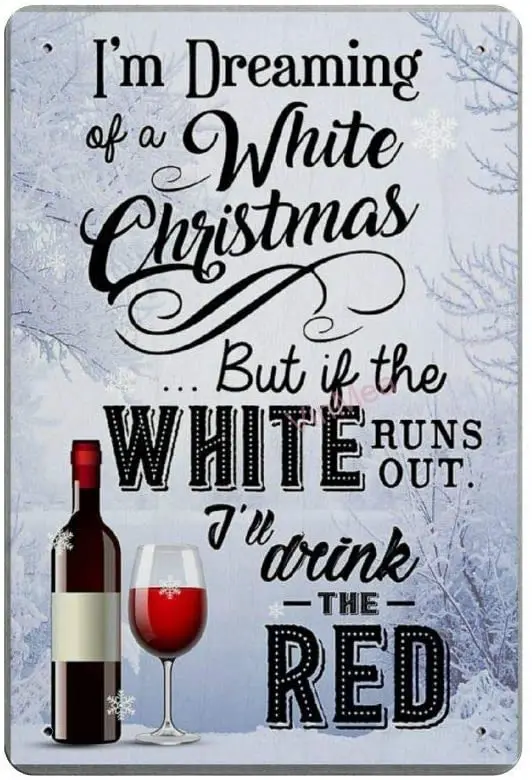 

Bit SIGNSHM I&Rsquo;Ll Drink The Red Retro Metal Tin Sign Plaque Poster Wall Decor Art Shabby Chic Gift Suitable 12x8 Inch