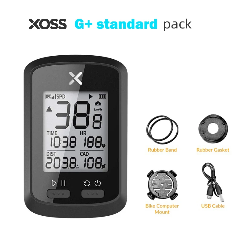 

XOSS Bike Computer G+ Wireless GPS Speedometer Waterproof Road Bike MTB Bicycle Bluetooth ANT+ with Cadence Cycling Computers